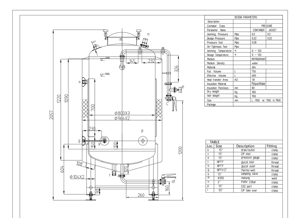 5bbl BET Brite Tank