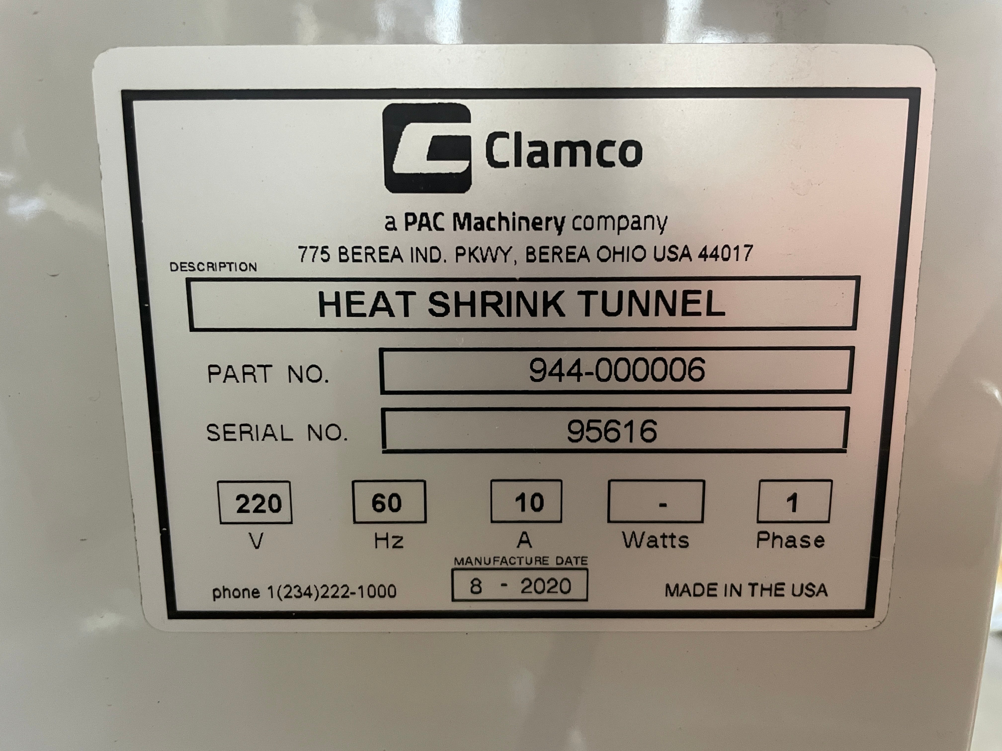 Heat Shrink Tunnel