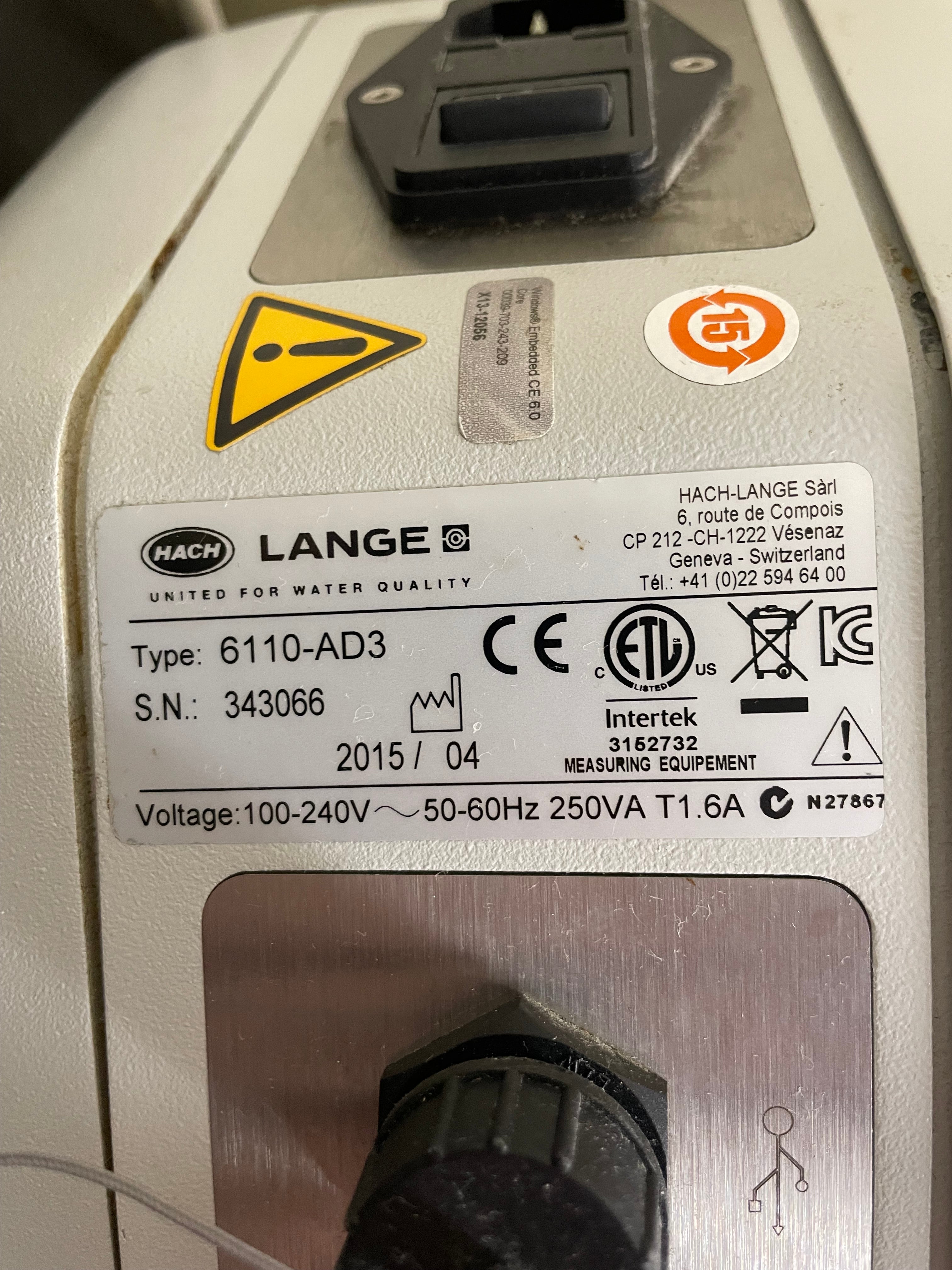 Hach Orbisphere 6110 Total O₂/CO₂ Package Analyzer