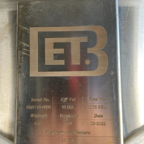 10bbl Brite Tank Beverage Equipment Traders