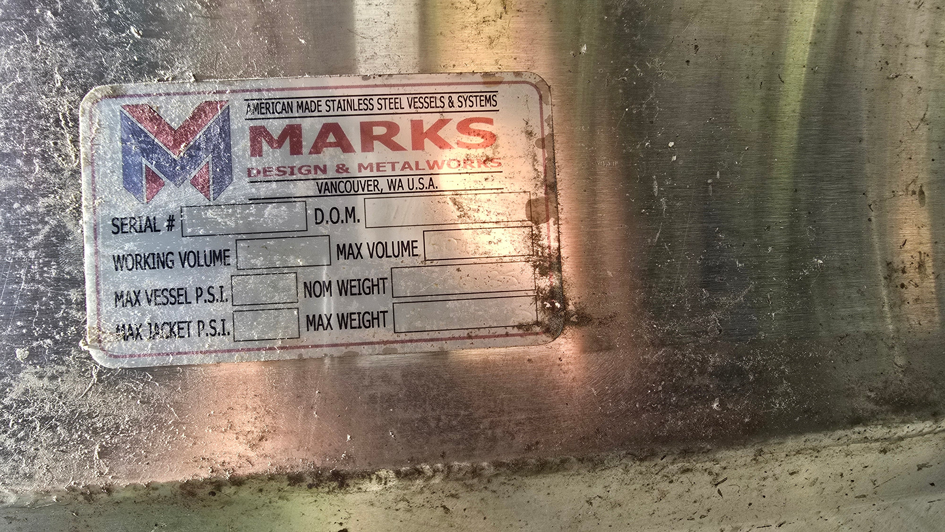 40bbl Marks Fermenters