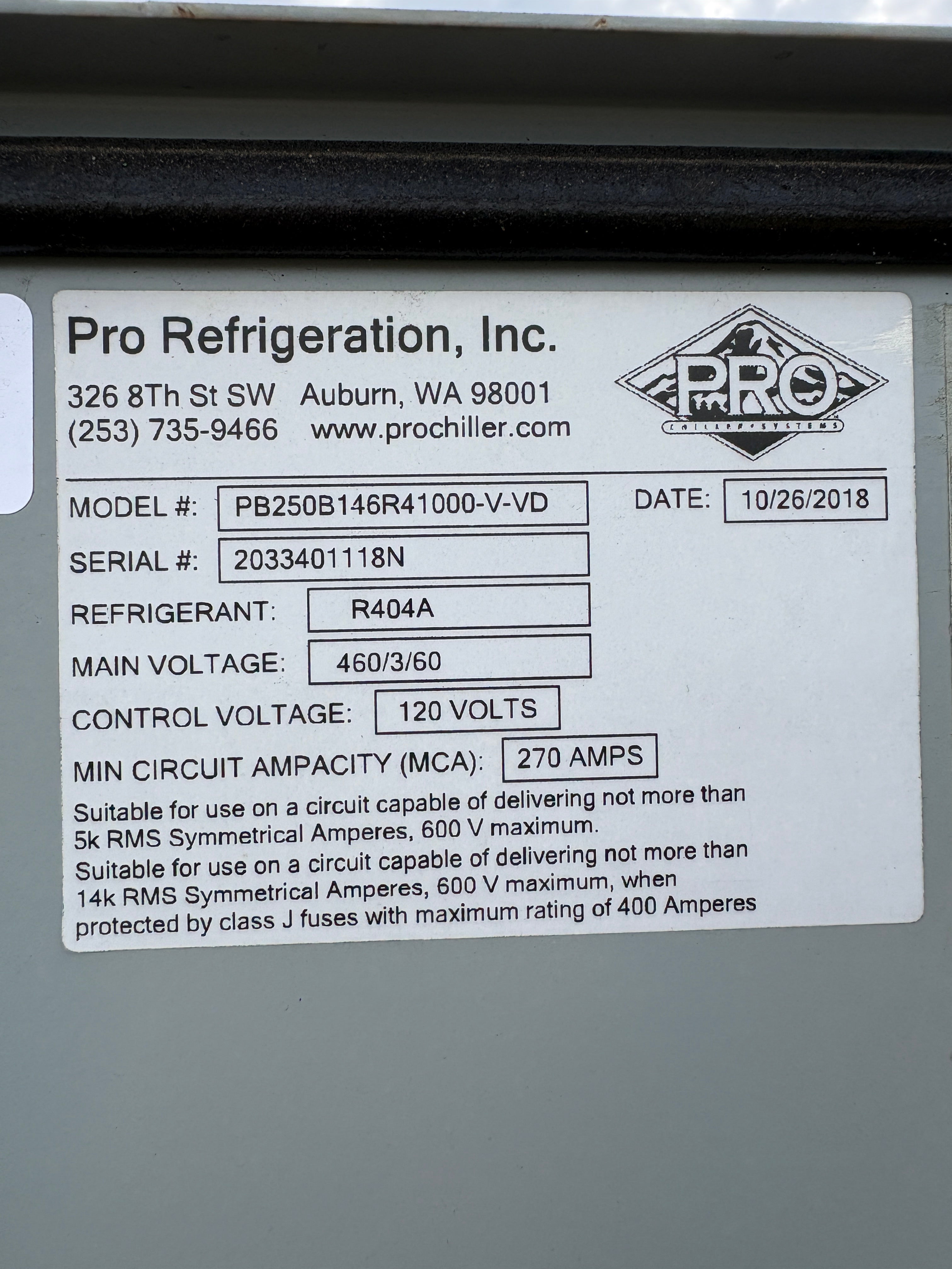 100hp ProChiller