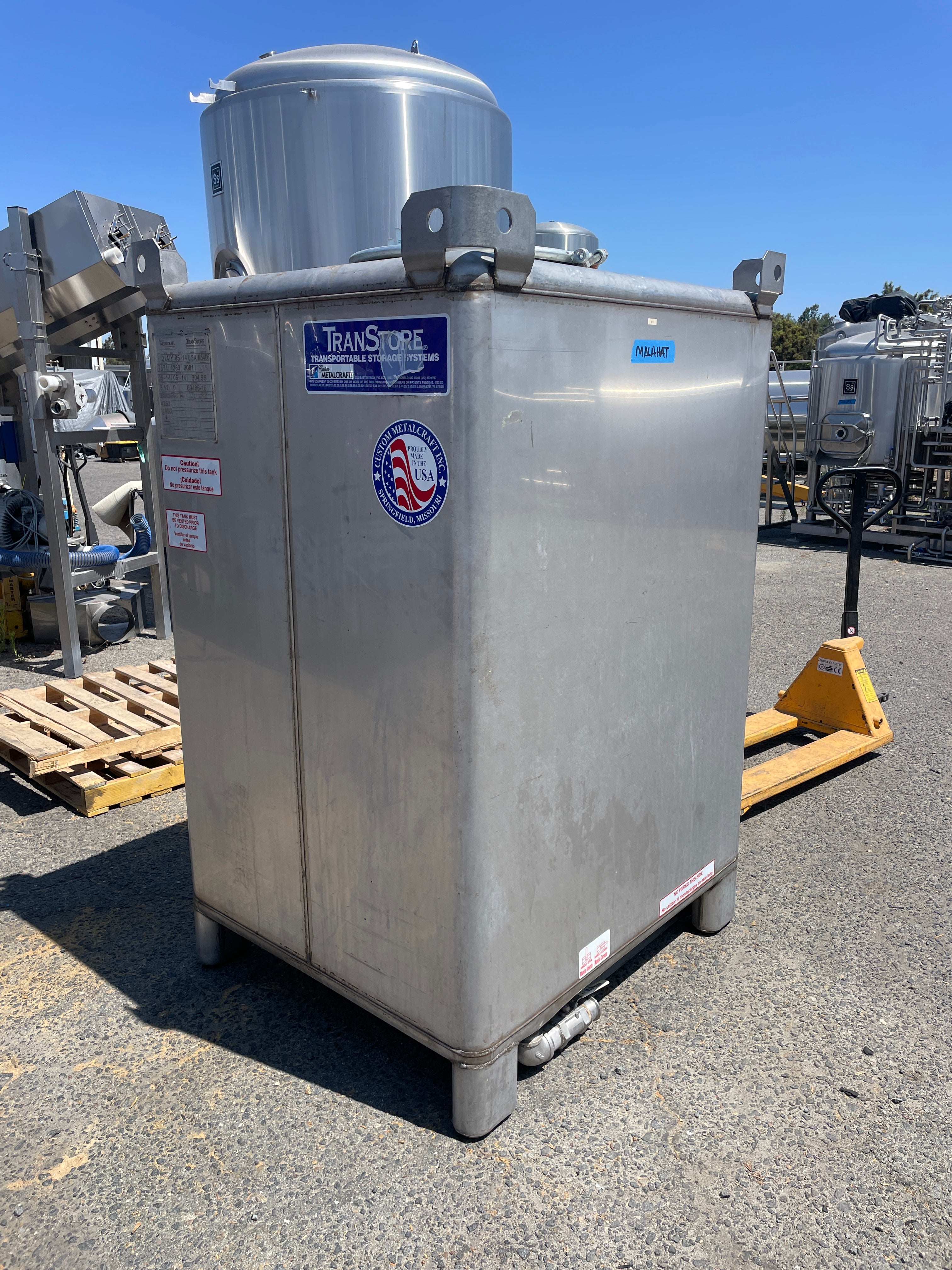 550gll Stainless Tote