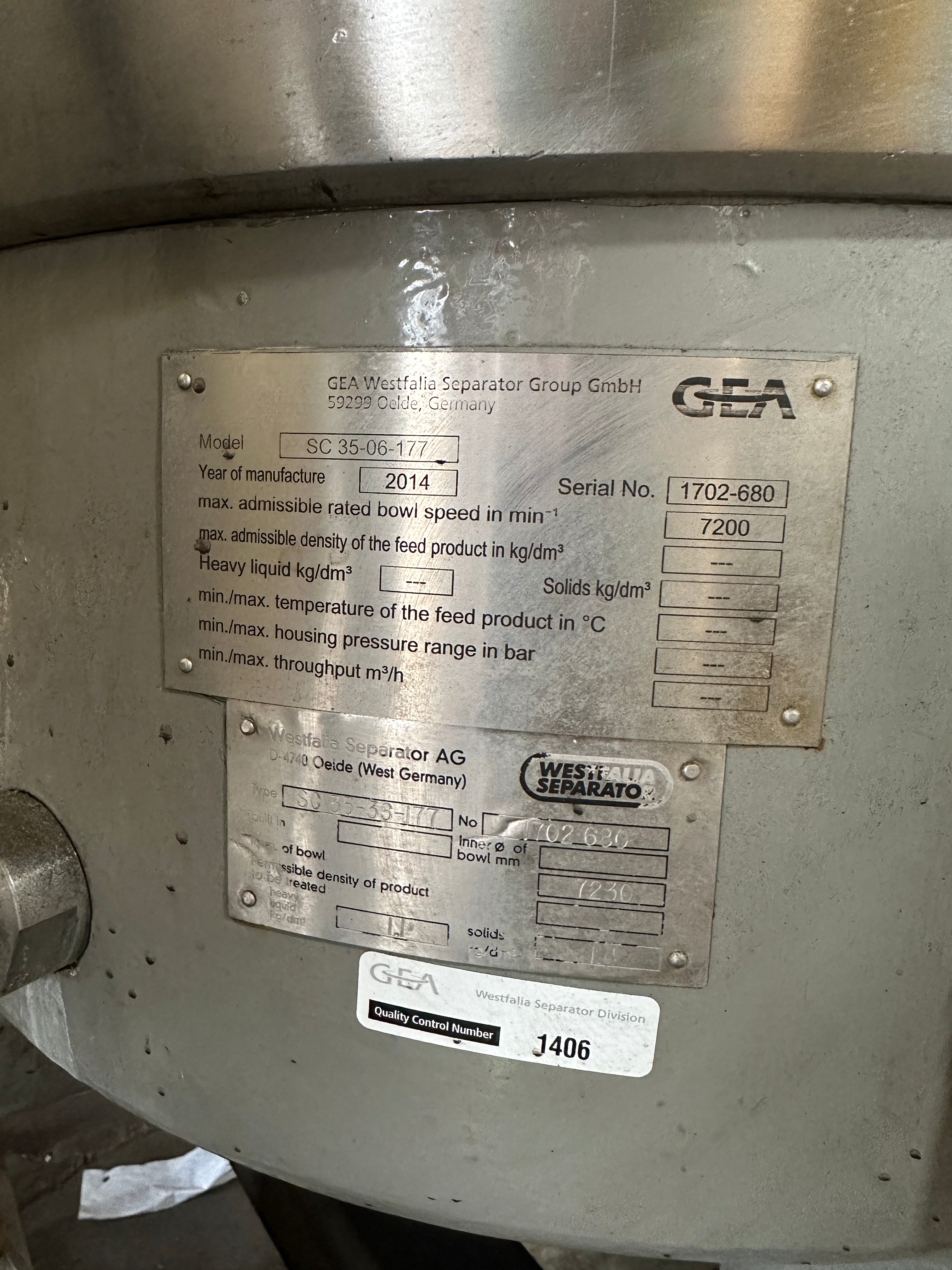 GEA Centrifuge