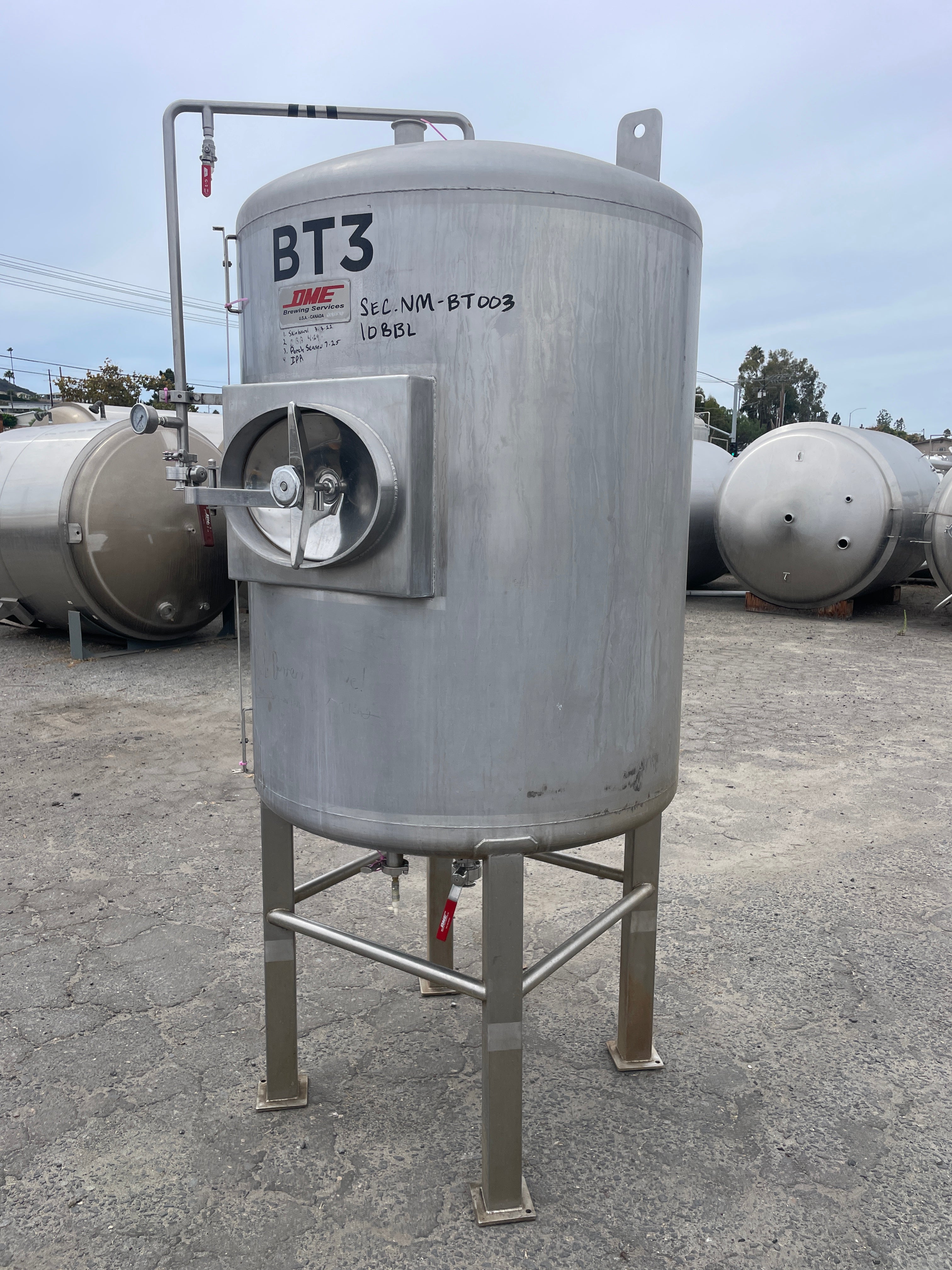 10bbl DME Serving Tanks