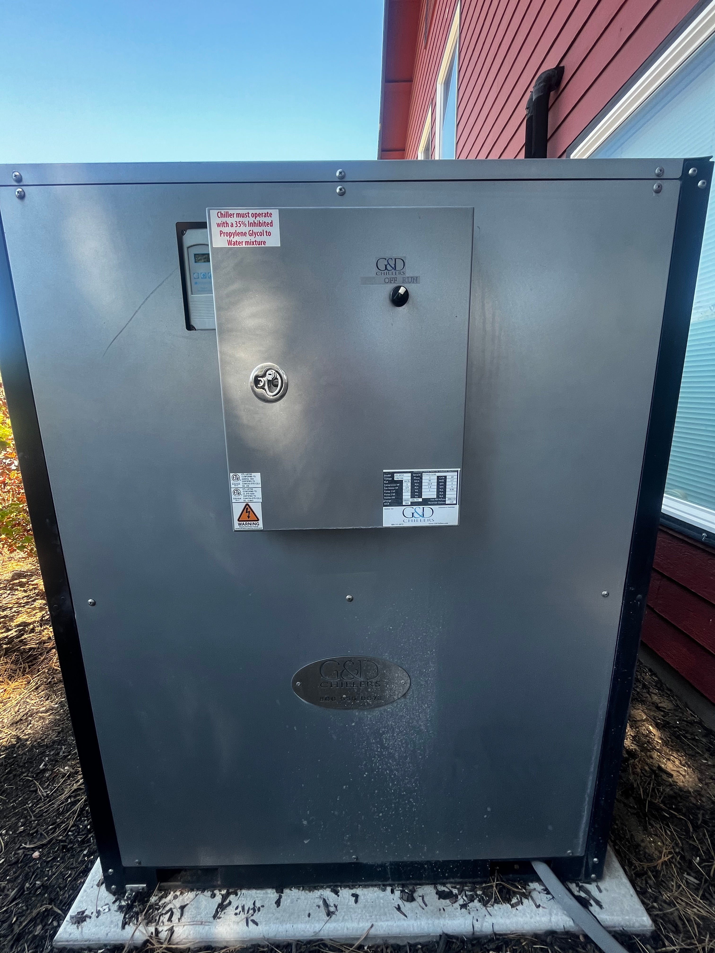 10hp G&D Chiller