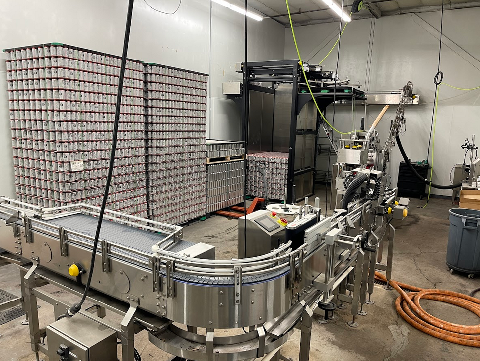 Complete CODI Canning Line w/ depal & labeler