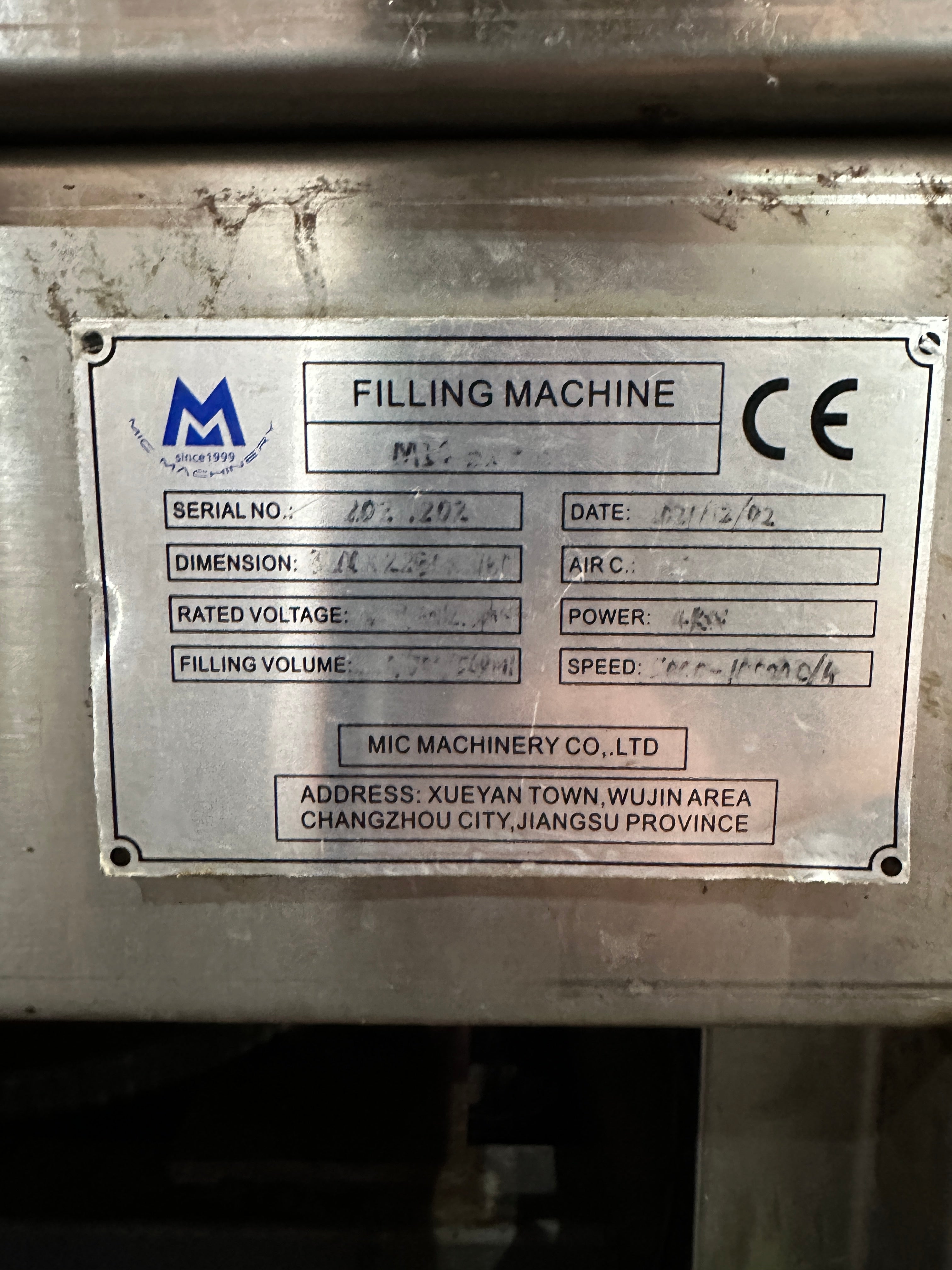 MIC Rotary Can Filler