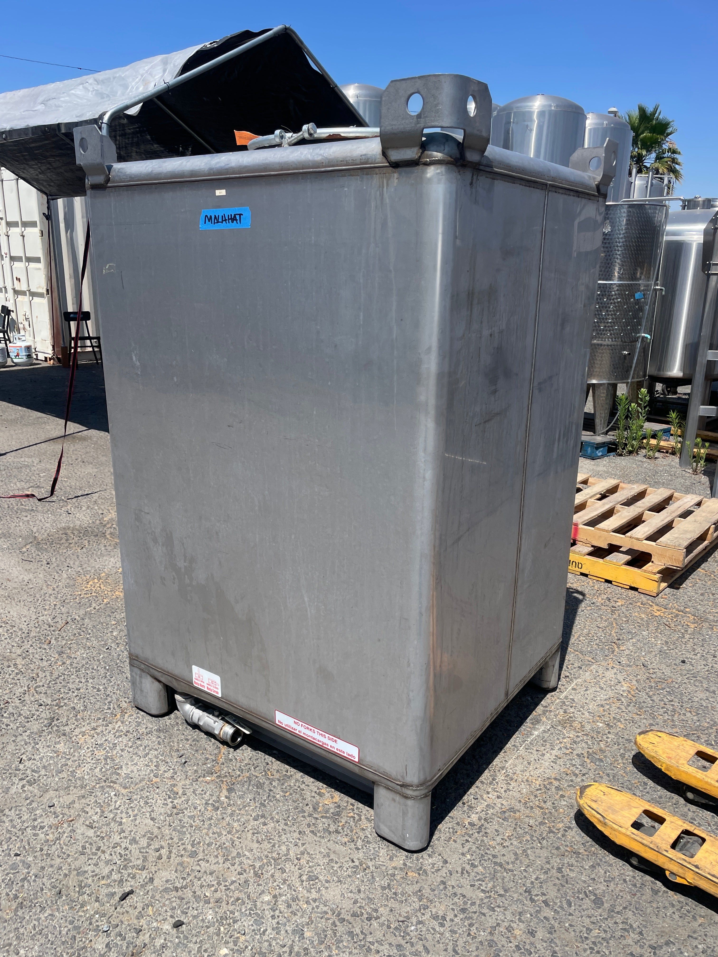 550gll Stainless Tote