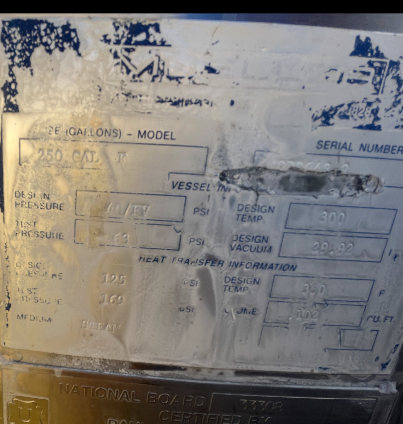 8bbl High Pressure Tank