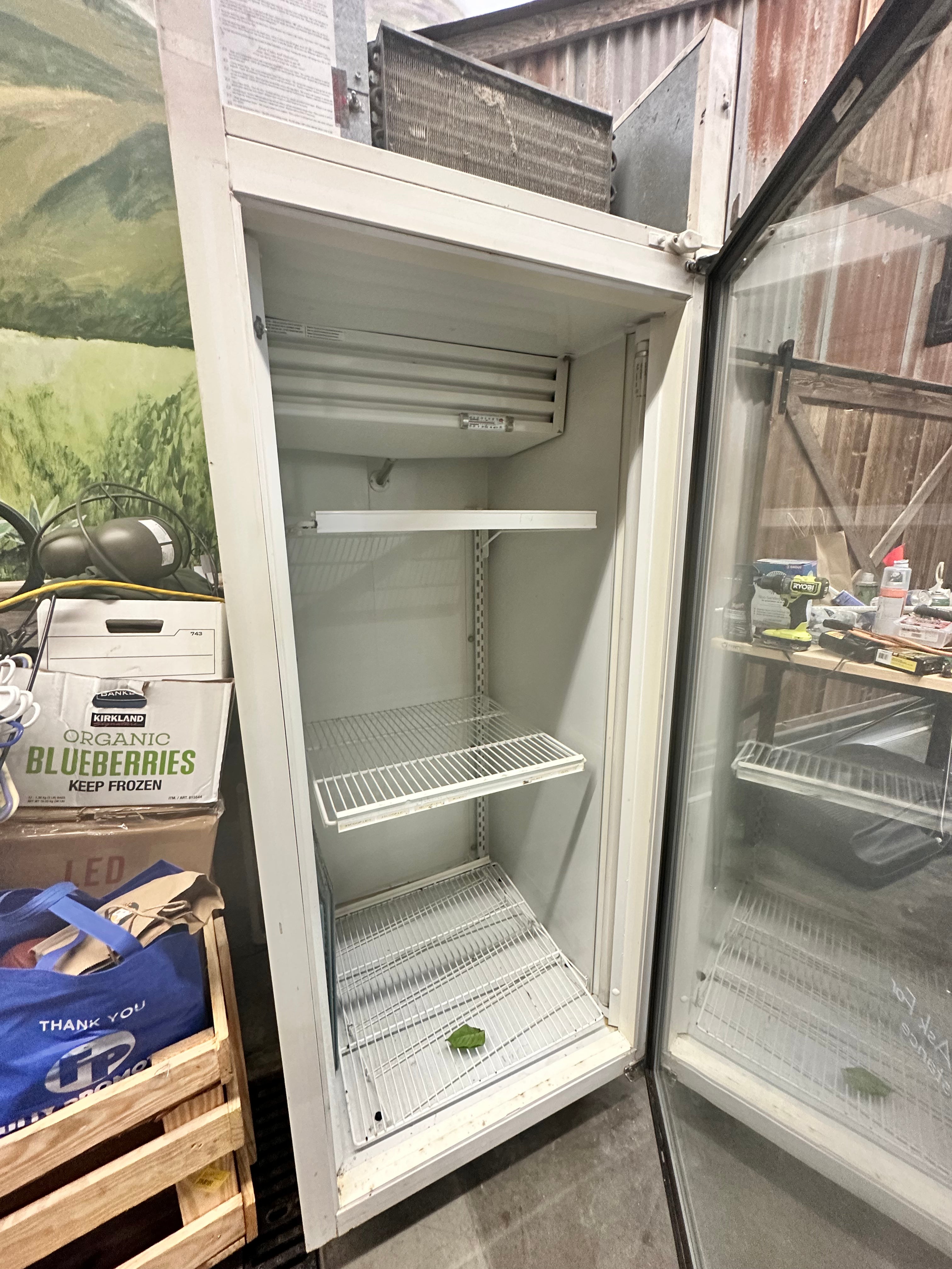 Global Low Temp Vertical Glass Door Merchandiser