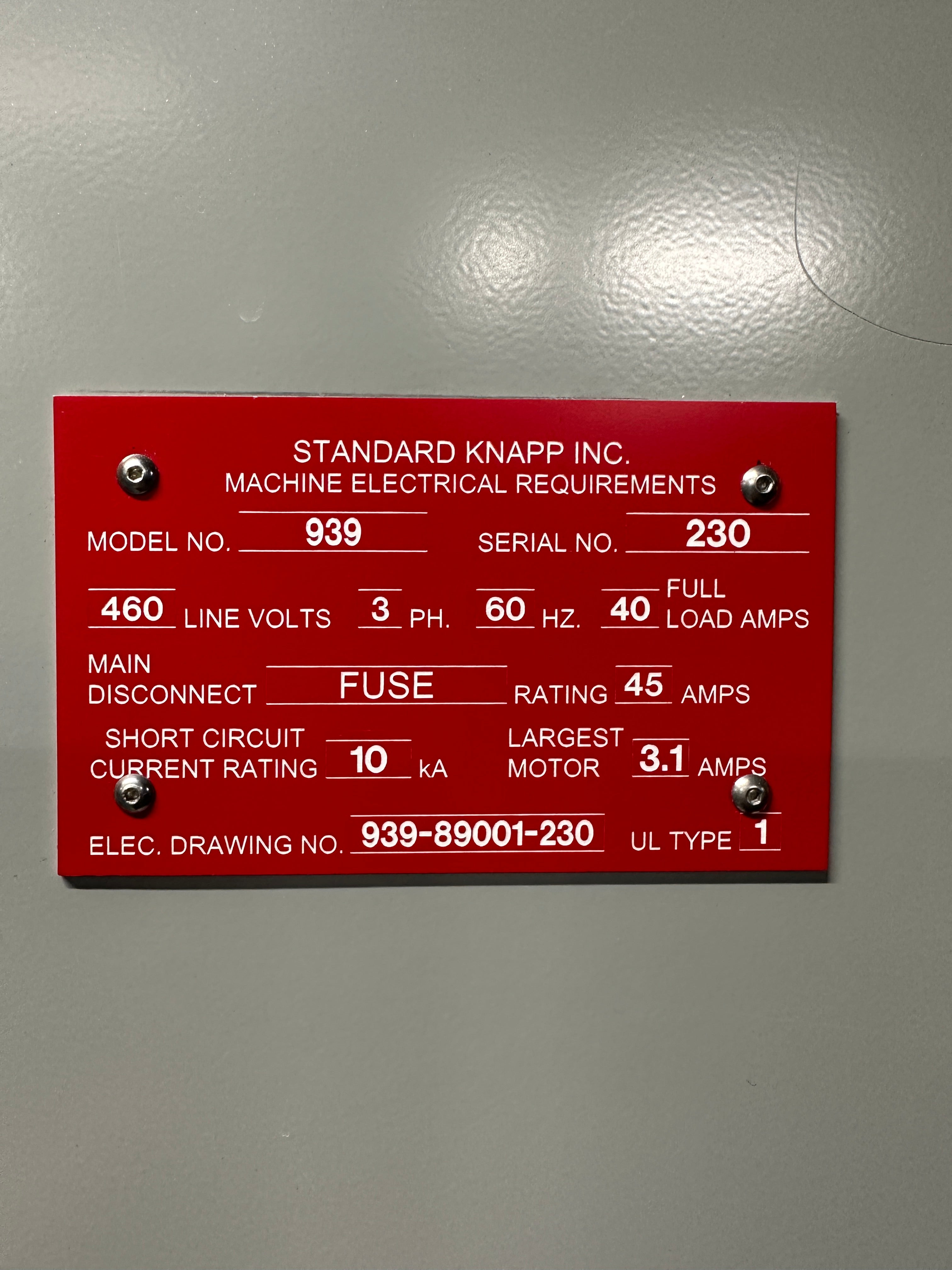 Standard Knapp Drop Packer