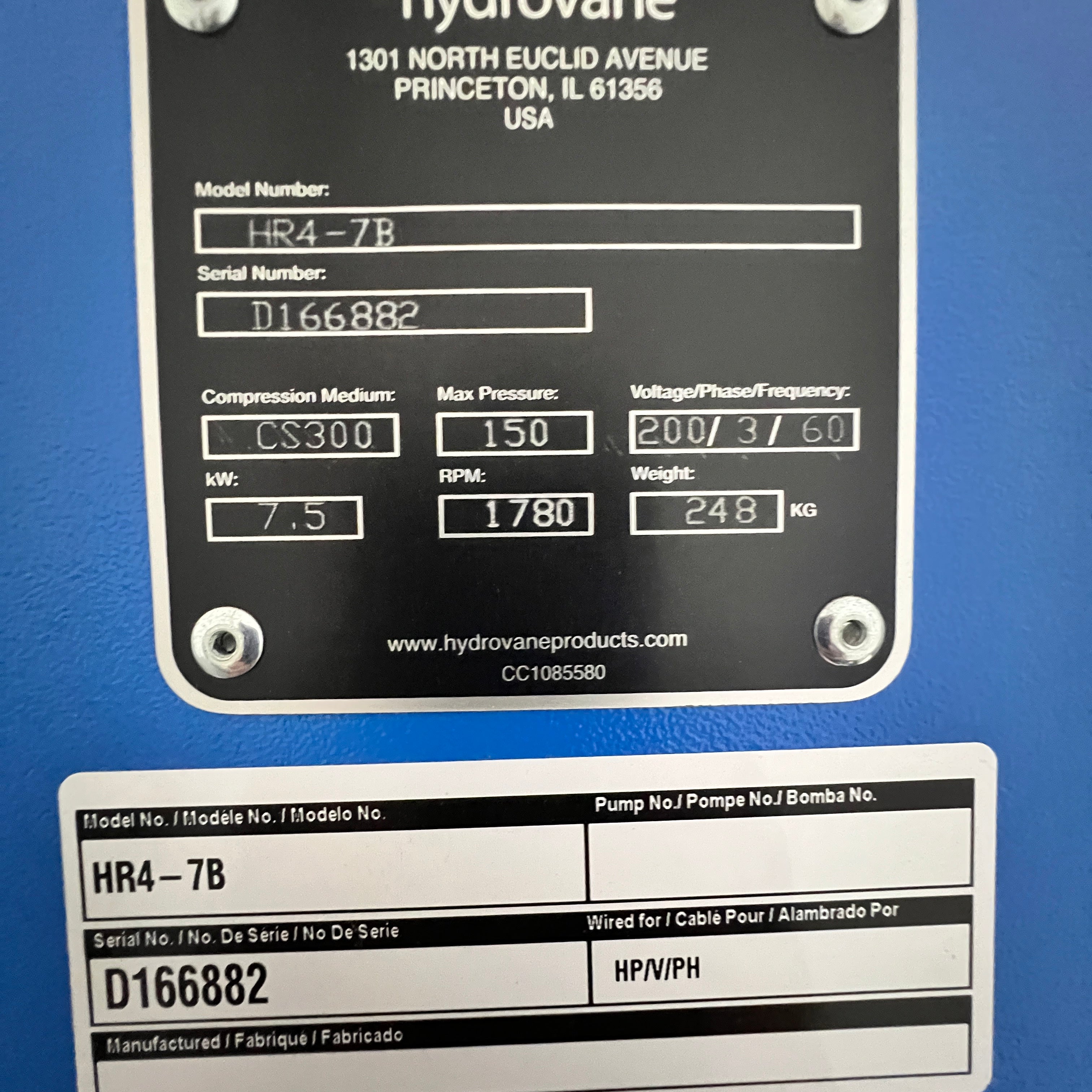 Hydrovane Rotary Air Compressor