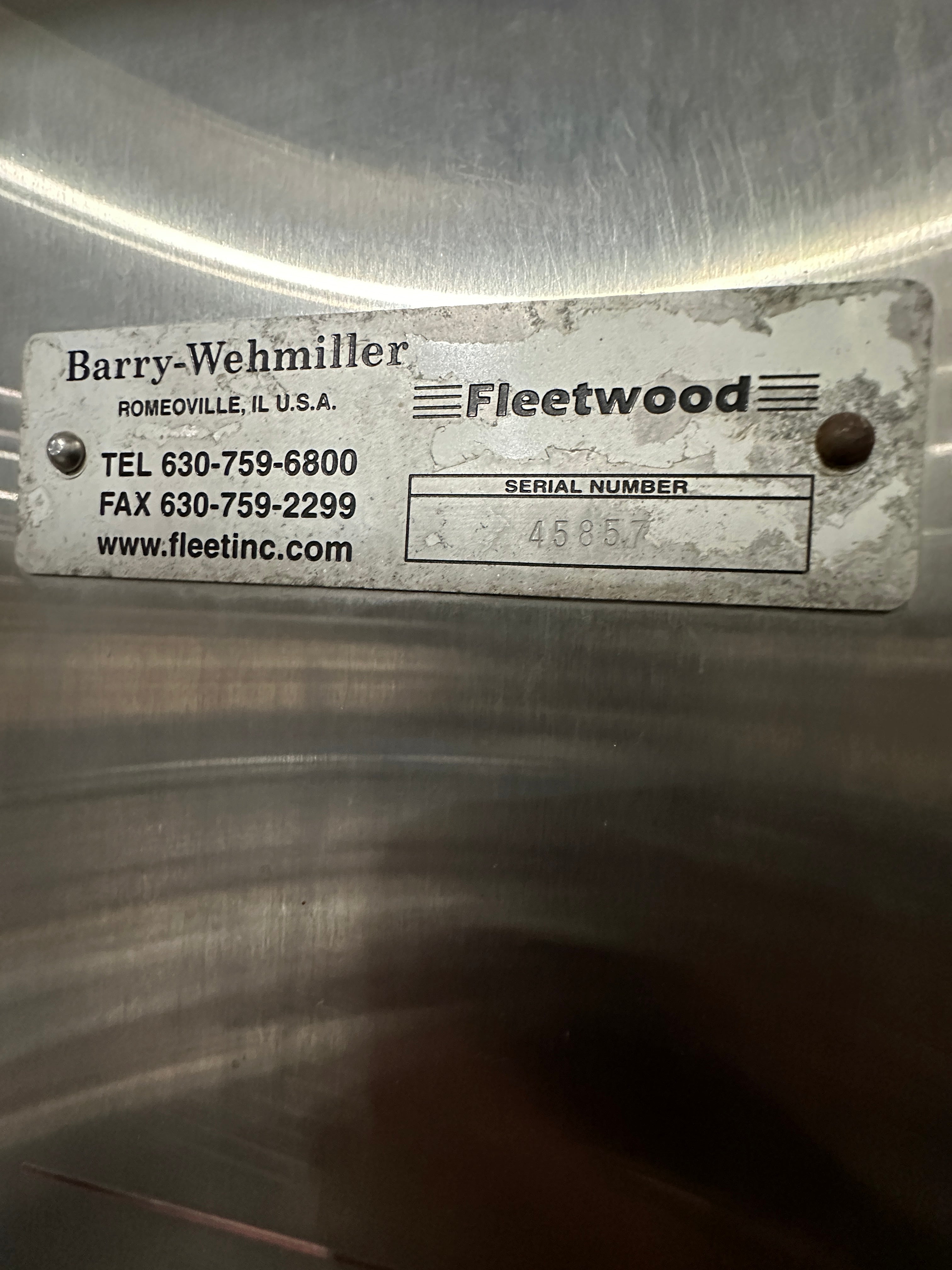 Barry-Wehmiller Fleetwood Ionizer