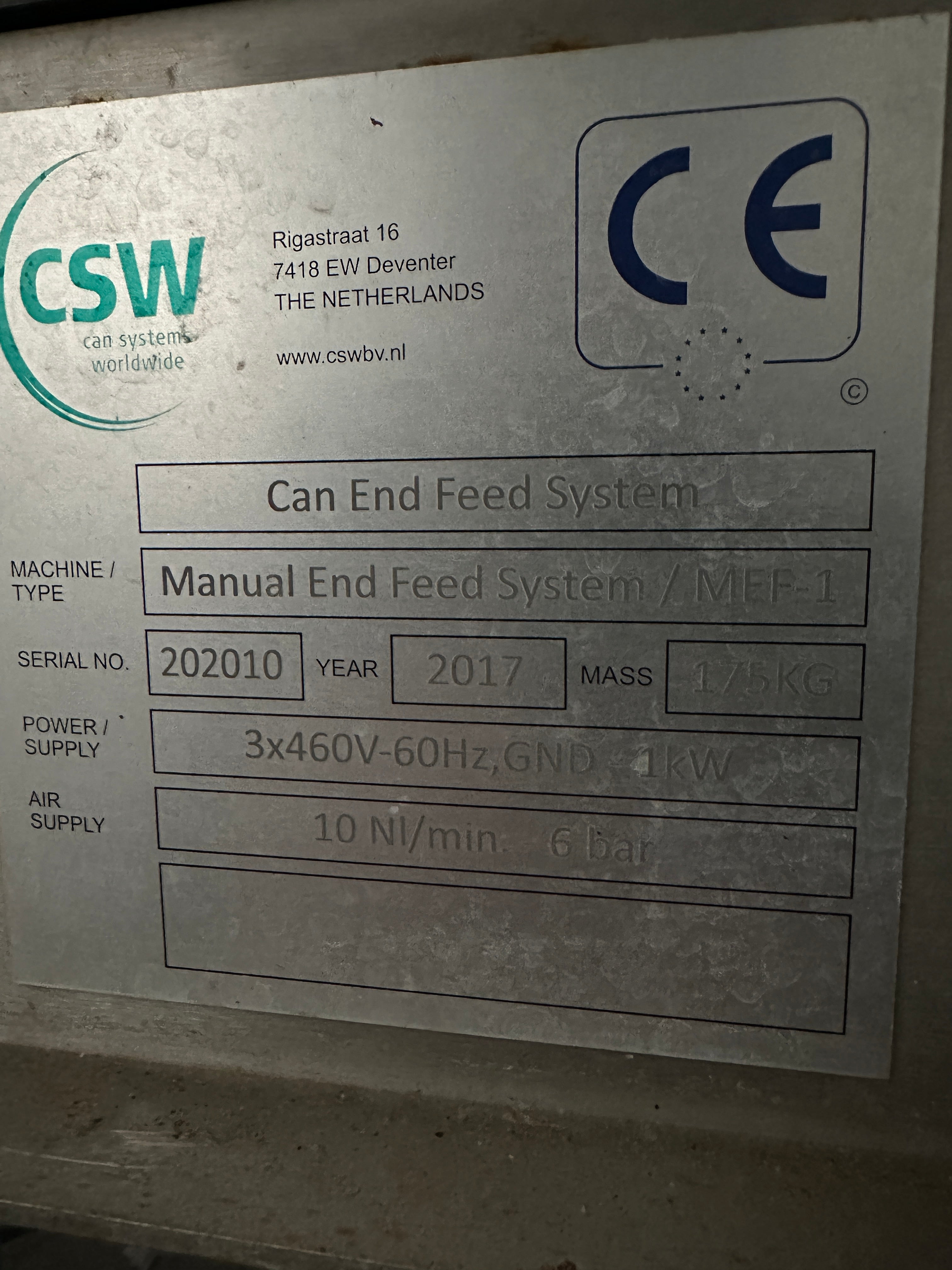 KHS Innofill DVD 30 w/ PSA Seamer