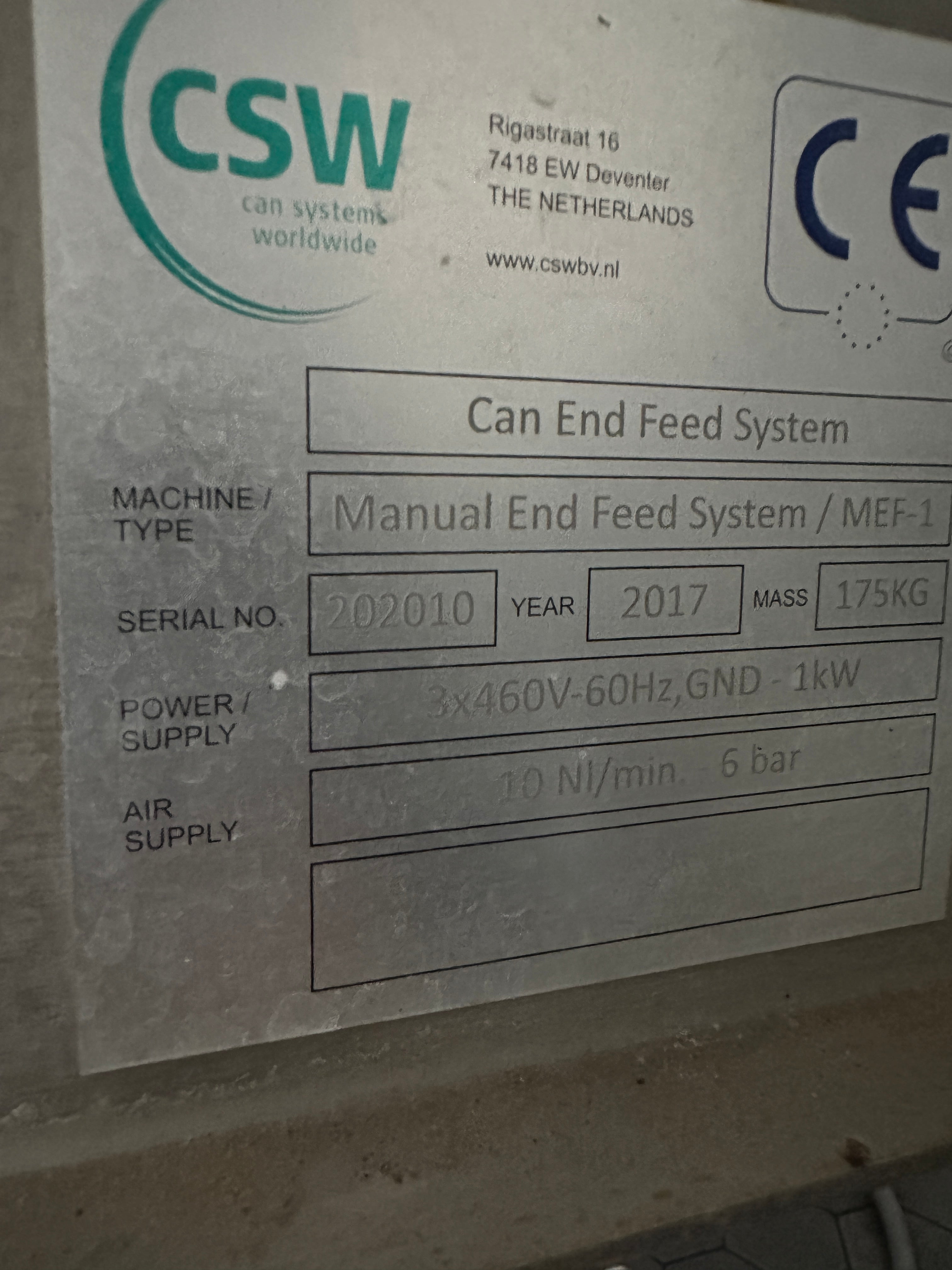 KHS Innofill DVD 30 w/ PSA Seamer