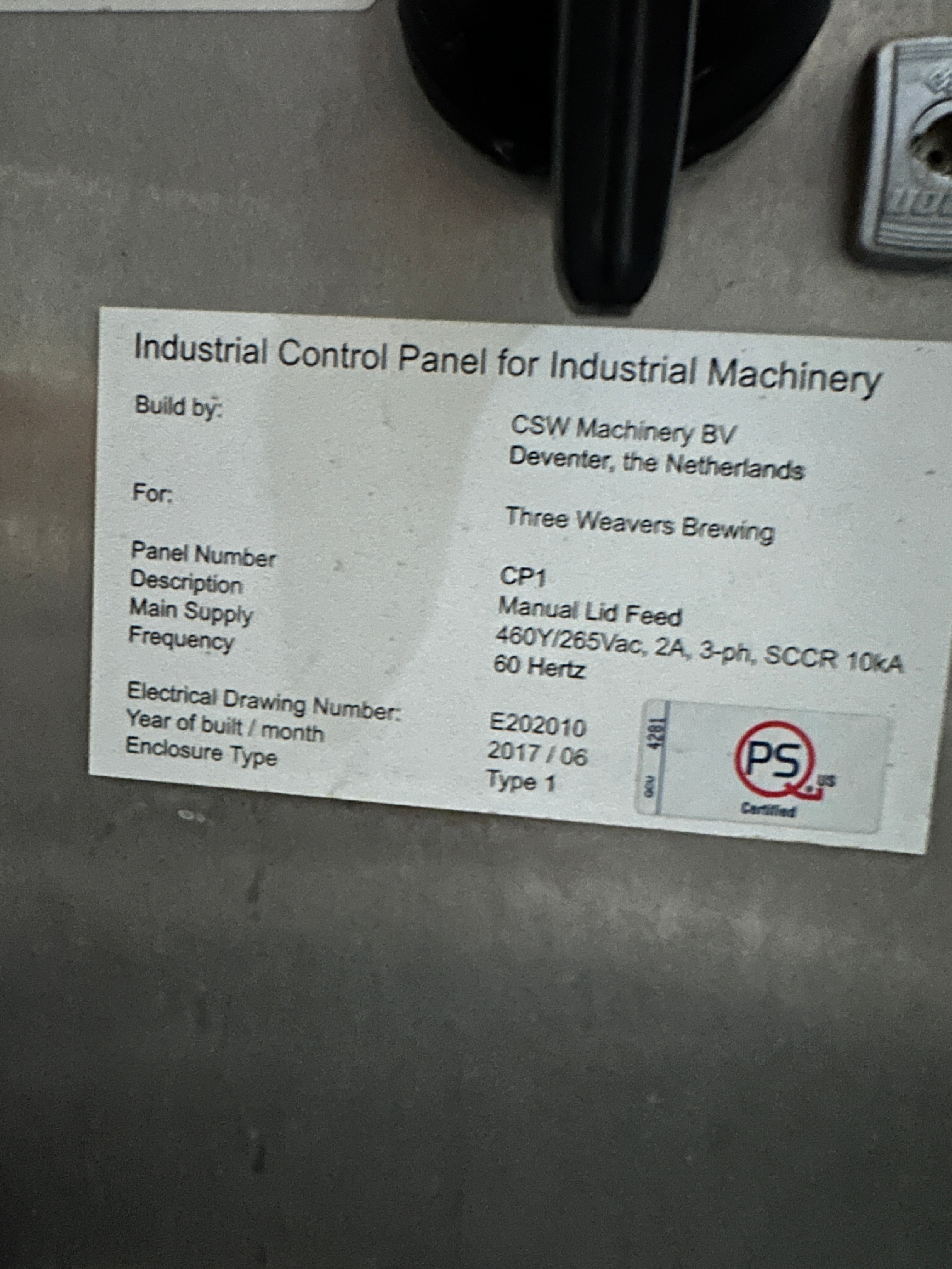 KHS Innofill DVD 30 w/ PSA Seamer