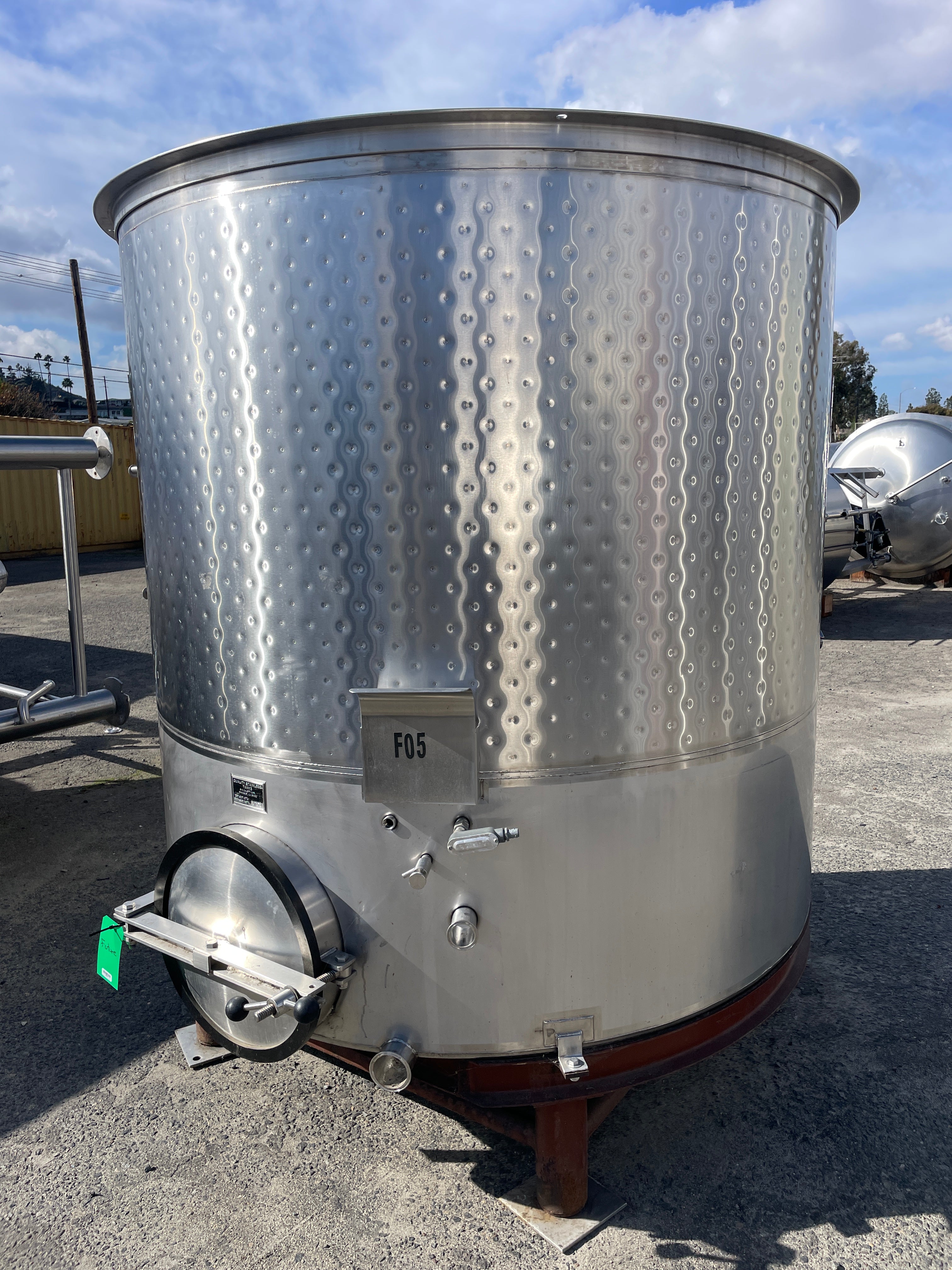 2,000gal Open Top Fermenters