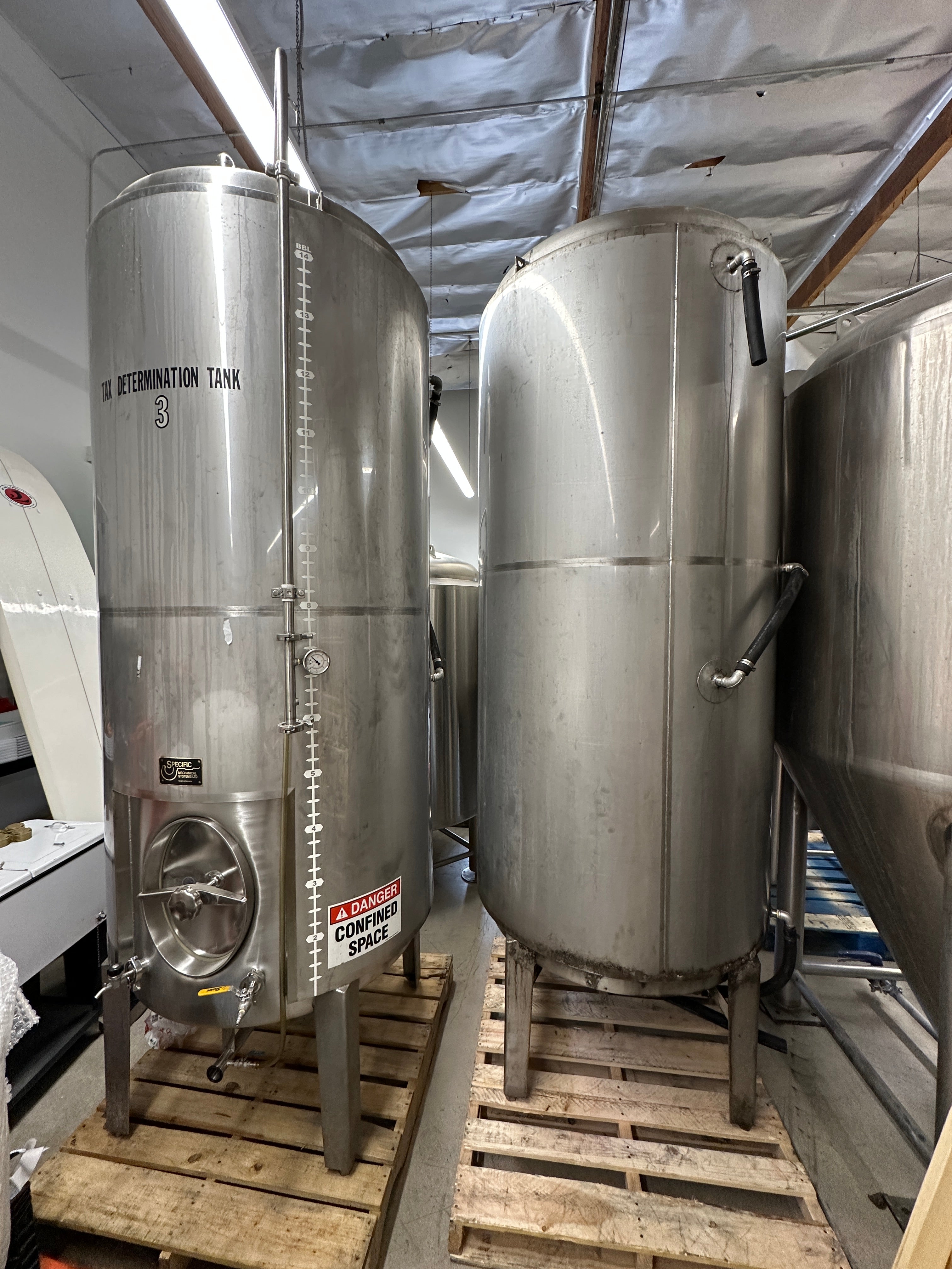 15bbl Brite Tanks