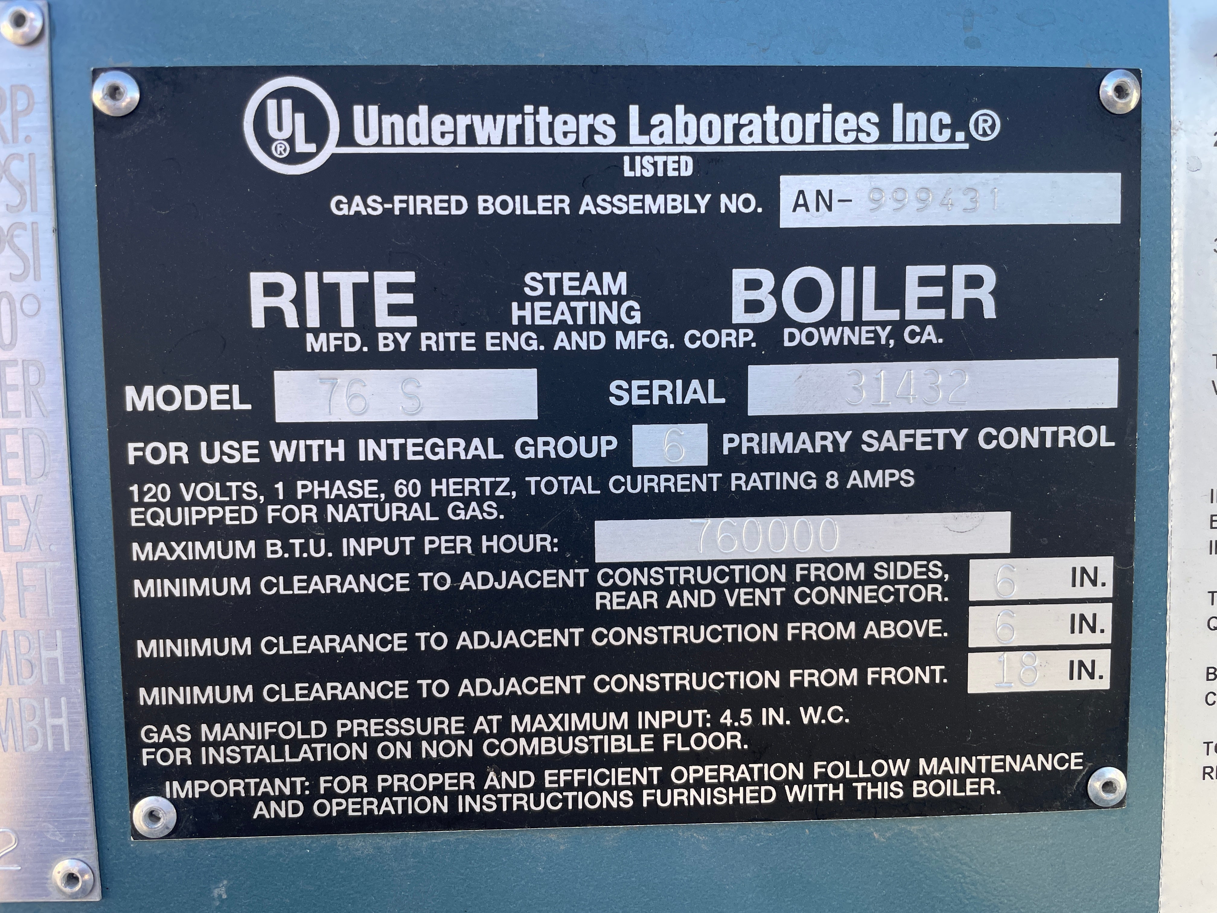 Rite Boiler