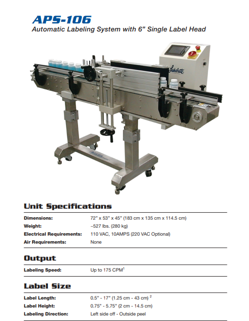 Accutek Pressure Sensitive Labeler