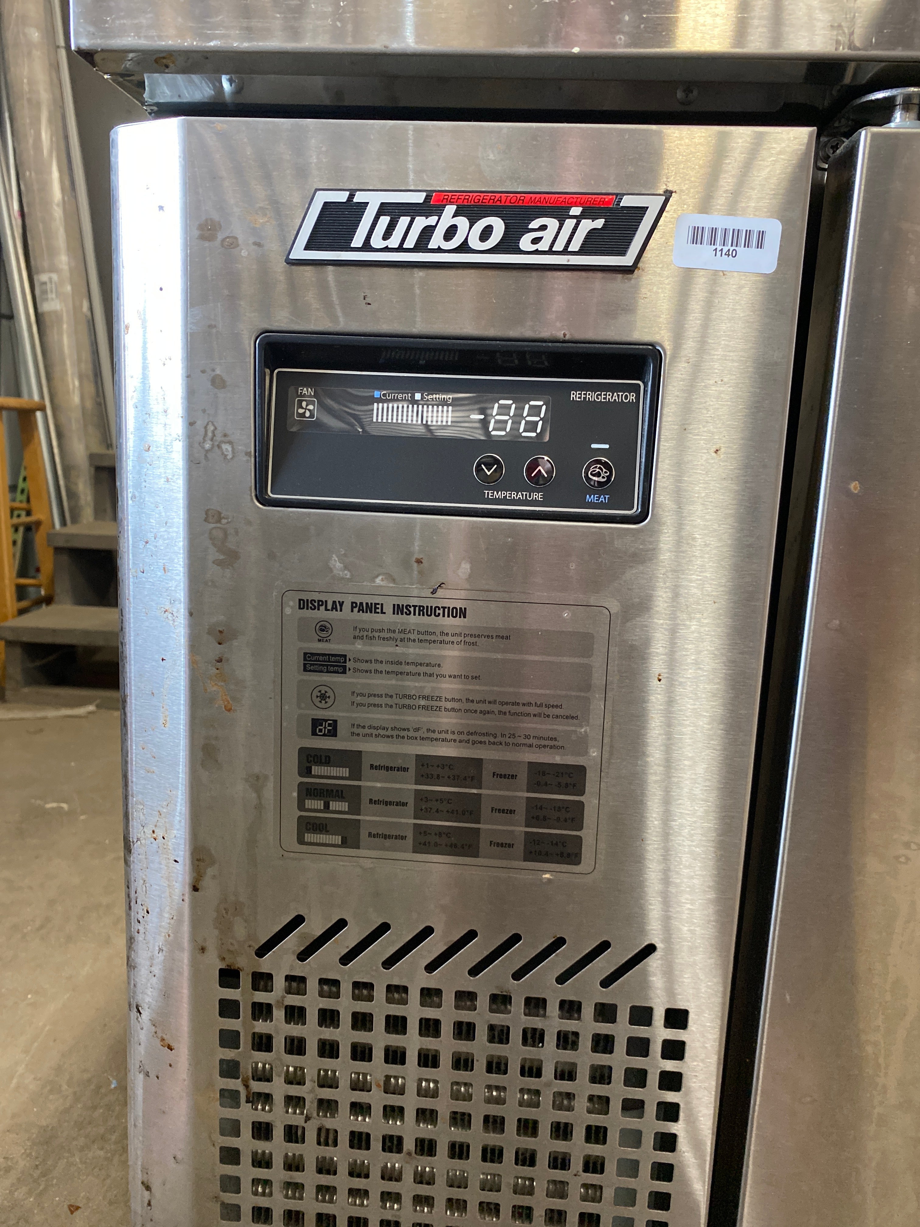 Refrigerator Turbo Air 3 door