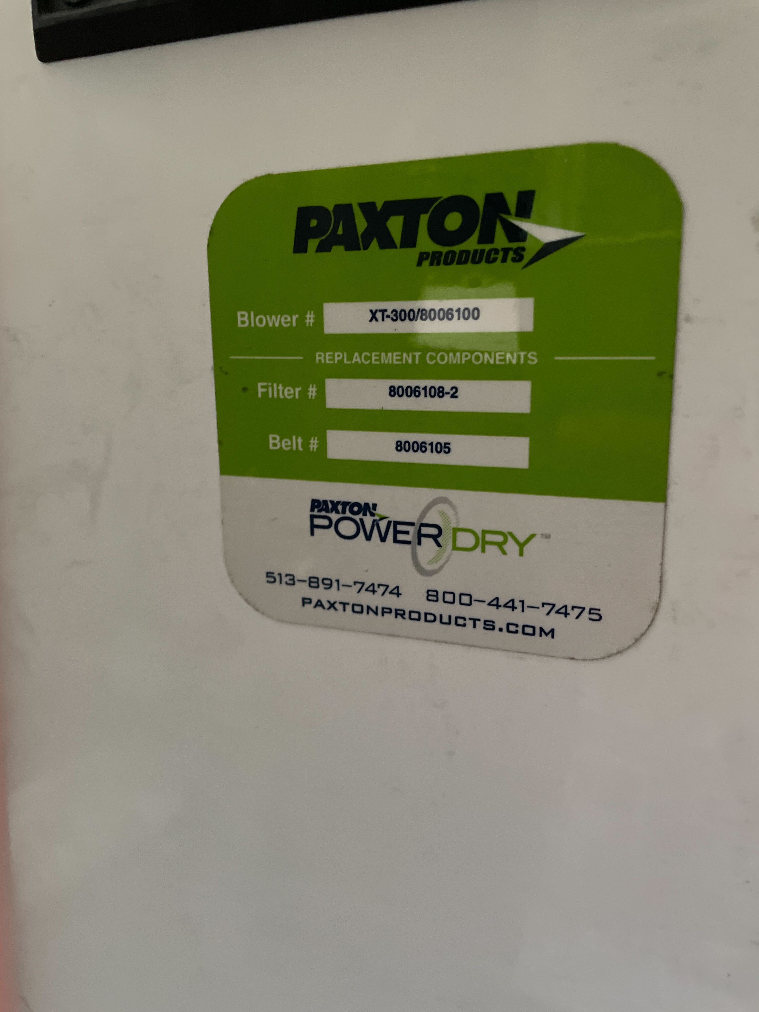 Paxton Ionized Air System