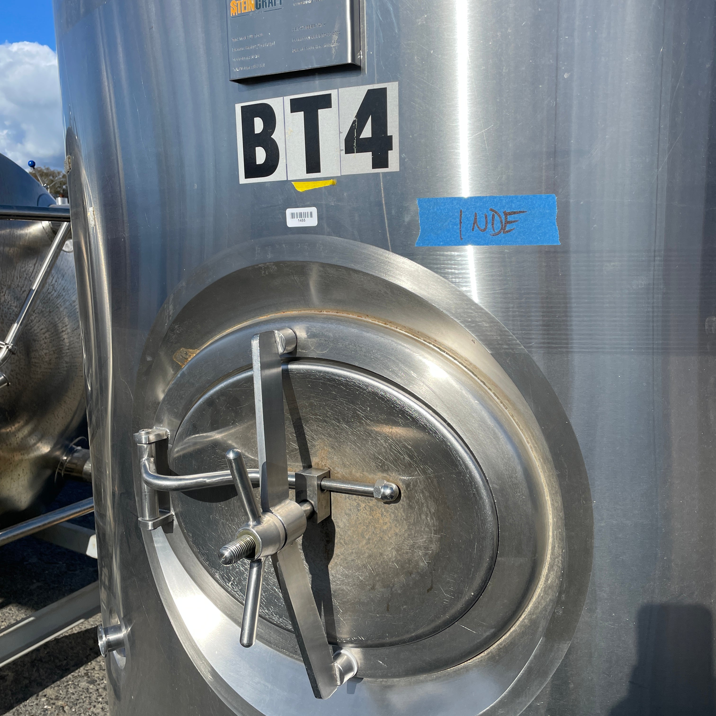 30bbl SteinCraft Brite Tank